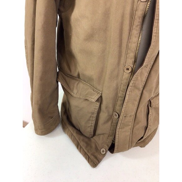 Outdoor Life Brown Jacket Canvas Chore Coat Mens Large - Picture 7 of 8